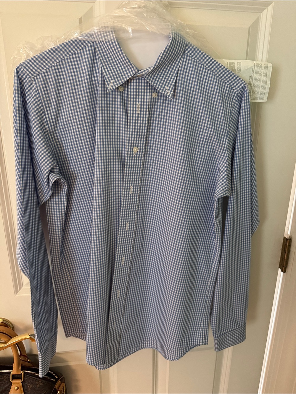 Brooks Brothers Blue White Gingham Button-Down Shirt